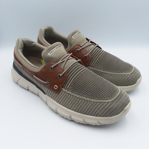 Skechers Del Retto Clean Slate‎ Slip-On Boat Shoes Men's 13 Loafers Memory Foam - Picture 4 of 13